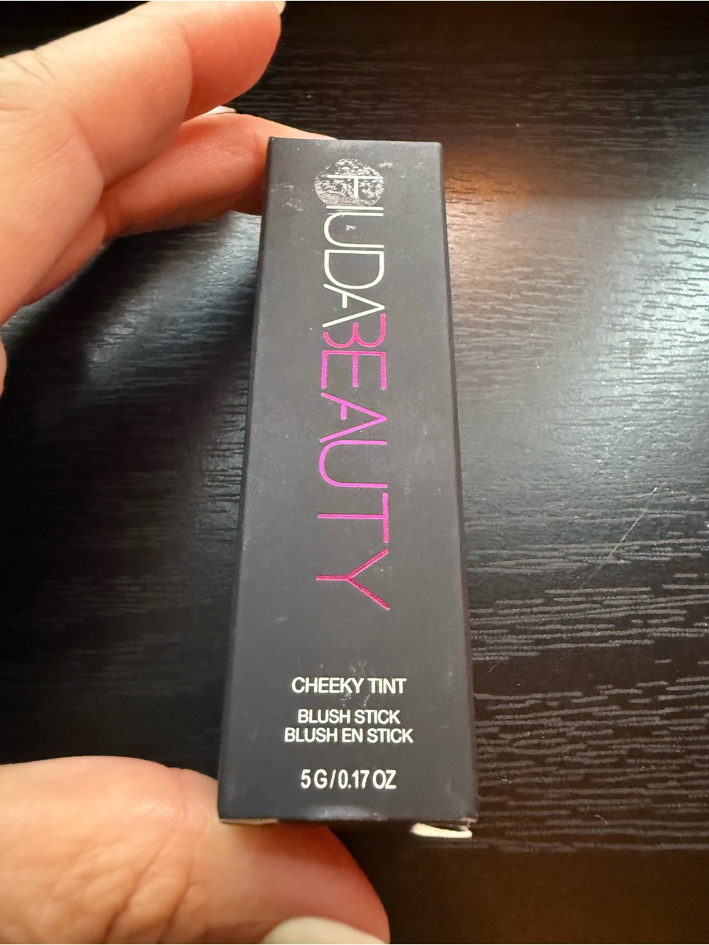 HUDA BEAUTY Cheeky Tint Blush Stick - Hot Pink Packaging